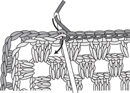 Wie man eine geriffelte Naht häkelt