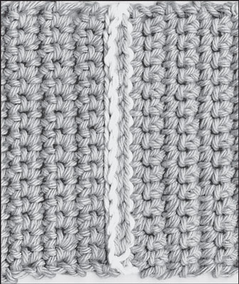 Wie man eine geriffelte Naht häkelt