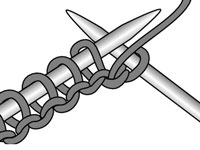Stricken und stricken im englischen Stil
