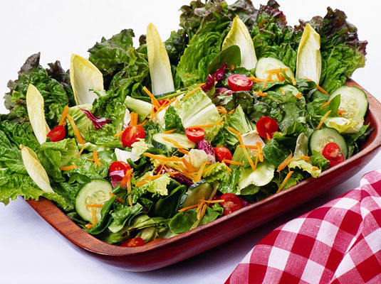 Einfacher gemischter grüner Salat