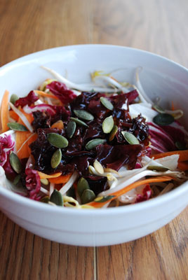 Rezept für gepressten Salat mit Wakame
