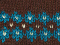 Wie man ein kleines Fair-Isle-Motiv strickt