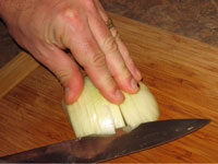 Gemüse hacken