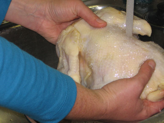 Wie man ein Huhn röstet