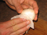 Champignons schneiden und schneiden