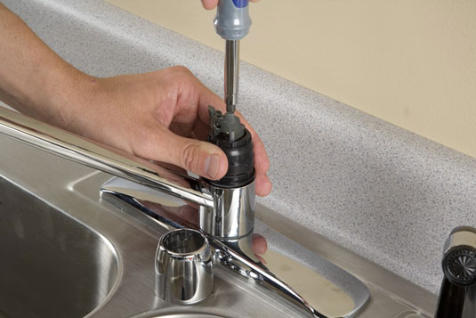 So reparieren Sie einen undichten Wasserhahn: Patronenfiltertyp