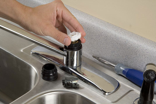 So reparieren Sie einen undichten Wasserhahn: Patronenfiltertyp