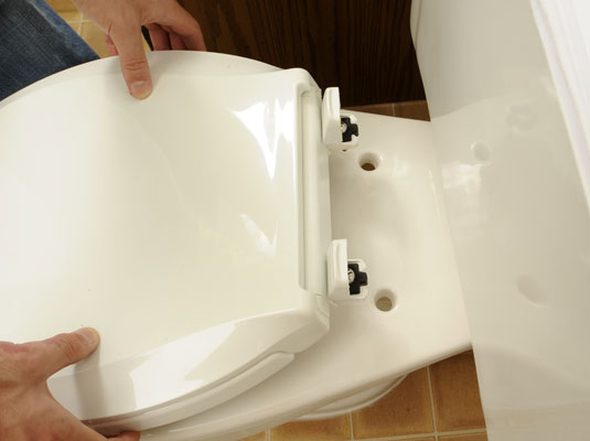 So ersetzen Sie einen Toilettensitz