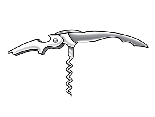 Eine Sammlung von Bildern vom Kauf und Servieren von Wein an einem Tag für eine Familie heute