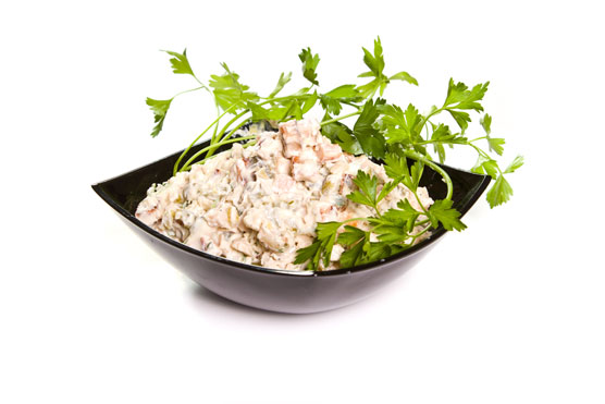 Zitronen-Hühnersalat mit niedrigem glykämischen Gehalt