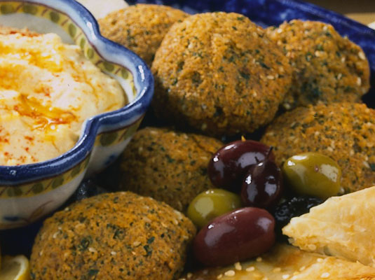 Falafel (gebratene Kichererbsen-Nuggets)
