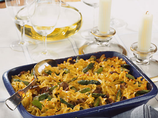 Pilz-Spargel-Nudel-Kugel