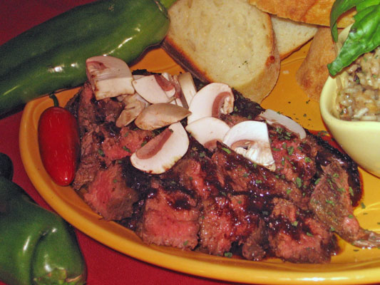 Kreuzkümmel und Chile mariniertes Rocksteak
