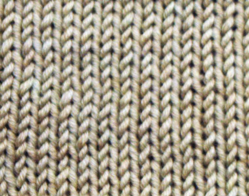 Wie man den Glattstich strickt