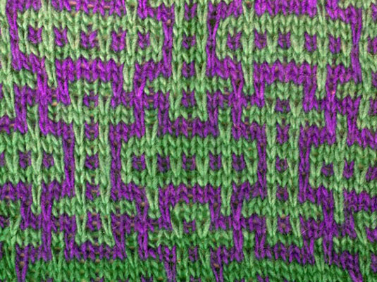 Wie man das Puzzleteil-Mosaik strickt