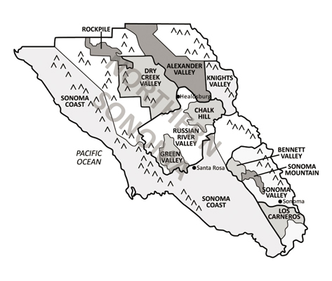 Kaliforniens Weinregion Sonoma County