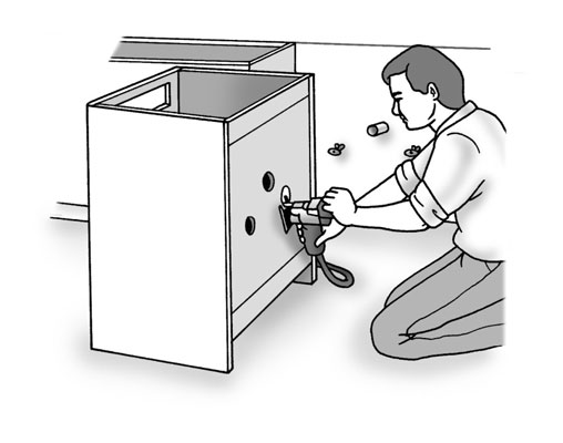 So beenden Sie die Installation von Unterschränken