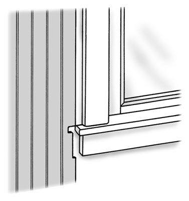 So schneiden Sie Beadboard-Vertäfelungen so, dass sie um ein Fenster passen