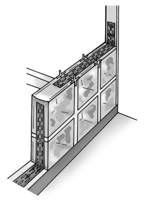 So installieren Sie eine Duschwand aus Glasblöcken