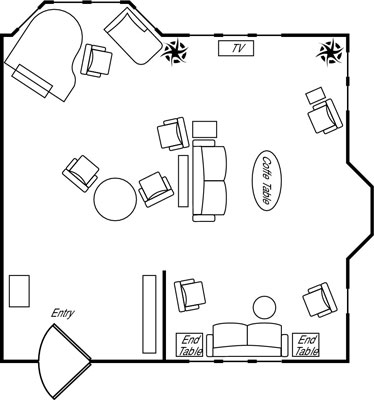 Prinzipien der Innenarchitektur: Ansätze für Wohnzimmerlayouts