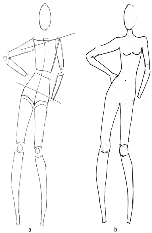 Wie zeichnet man eine einfache Modefigur?