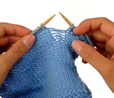 Wie man einen ausgefallenen Stich aufnimmt