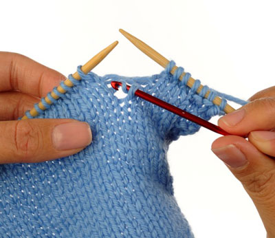 Wie man einen ausgefallenen Stich aufnimmt