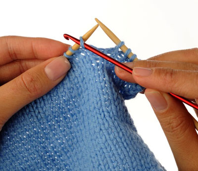 Wie man einen ausgefallenen Stich aufnimmt