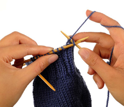 Wie man das Bein und die Manschette strickt