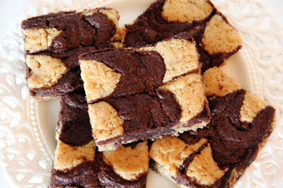Glutenfreie Erdnussbutter Brownies