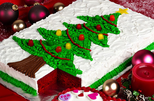 Weihnachtsbaumkuchen
