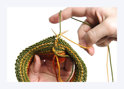 Wie man Streifen strickt
