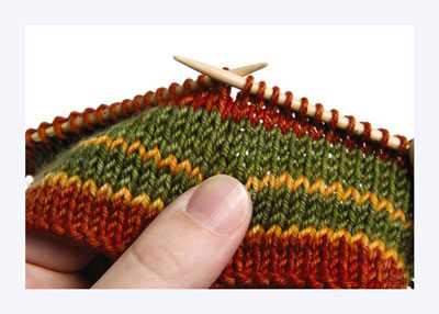 Wie man Streifen strickt