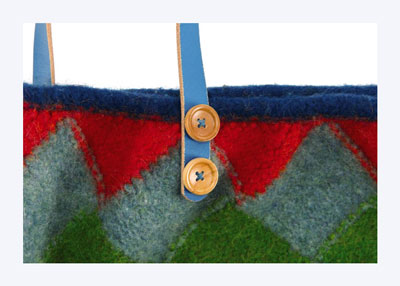 Wie man eine Entrelac-Tragetasche strickt