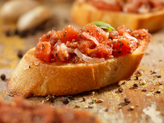 Mediterranes Diät-Rezept: Italienische Bruschetta