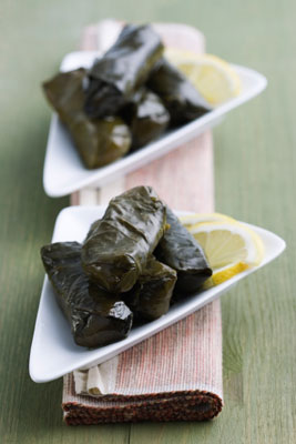 Mediterranes Diät-Rezept: Gefüllte Weinblätter (Dolmas)