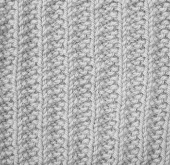 Wie man Fehlerstich-Rippen strickt