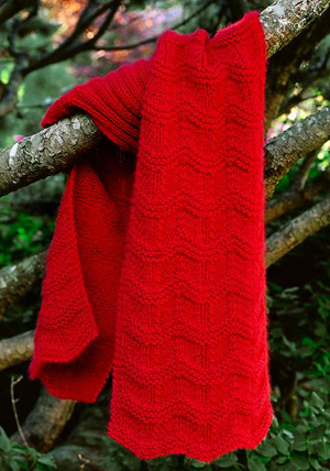 Wie man einen überbackenen Schal strickt