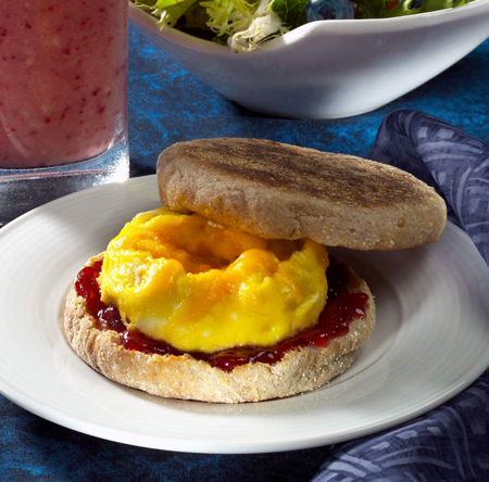 Diät mit flachem Bauch: Mikrowellen-Ei-Sandwich
