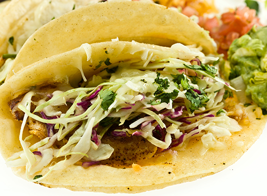 Niedrig-glykämischer Fisch-Tacos