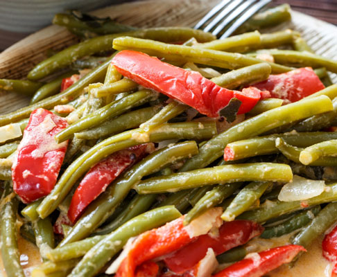Rezept für würzige grüne Bohnen