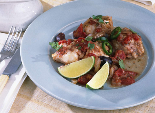 Fisch Veracruz in scharfer Tomatensauce