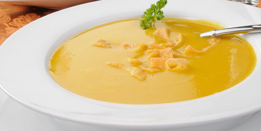 Rezept für thailändische Butternusskürbissuppe