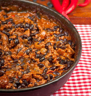 Wie man glutenfreies konkurrenzloses Chili herstellt