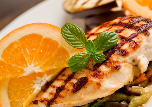 Rezept für mexikanisches Geflügel: Zitrushuhn mit Orangen-Koriander-Salsa