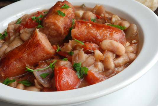 Wurst und Bohnen (Salsiccie e Fagioli)