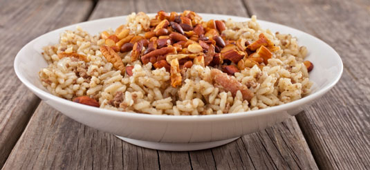 Gewürzreis mit Mandeln Rezept
