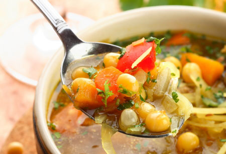 Rezept für gewürzten Kohl und Bohnen