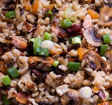 Rezept für Mandel-Reis-Auflauf