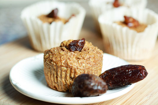 Rezept für Dattelkleie-Muffins